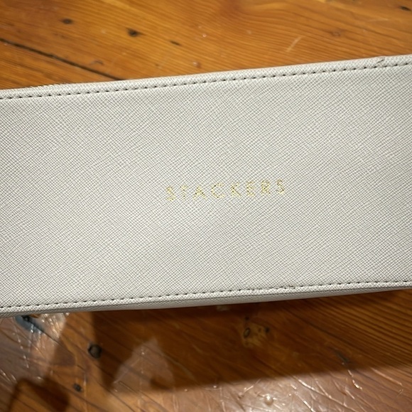 Stackers Makeup Travel Grey double compartment Case - Picture 2 of 5